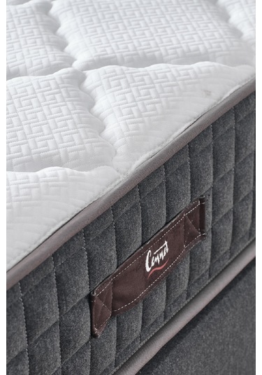 Menekşe Tek Kişilik Antibakteriyel Ortopedik Paket Yaylı Visco Yatak Siyah