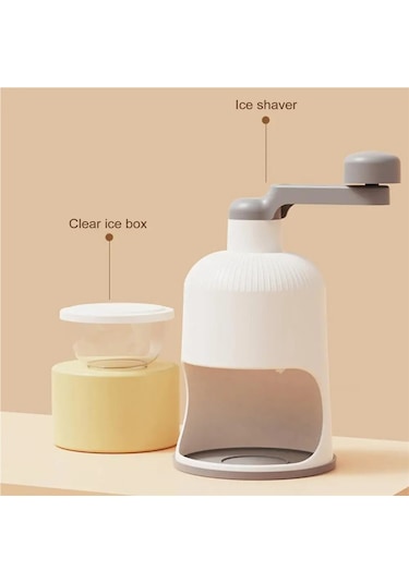 Jialan Manuel Buz Kırıcı Makine Paslanmaz Çelik Bıçaklar Buz Beyaz