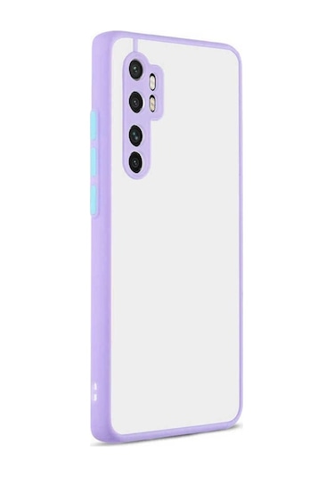 Xiaomi Mi Note 10 Lite Kılıf Zore Hux Kapak Lila
