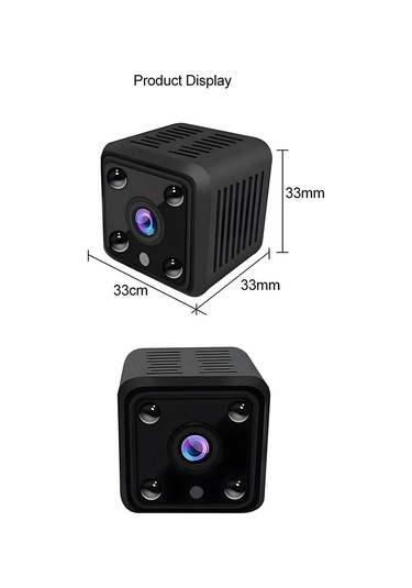 Fosenze Ev Ve Dış Mekan İçin Kablosuz Wifi 1080p Gece Görüşlü Kameralar, Canlı İzleme, 15m Gece Görüşü, Sd Kart Desteği, Manyetik Arka Yüzey