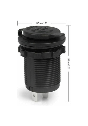 Oto Çakmaklık Dişi Şase Pano Tip 30Mm Şarj Kulajlı Kulaksız Mari Kulaksız