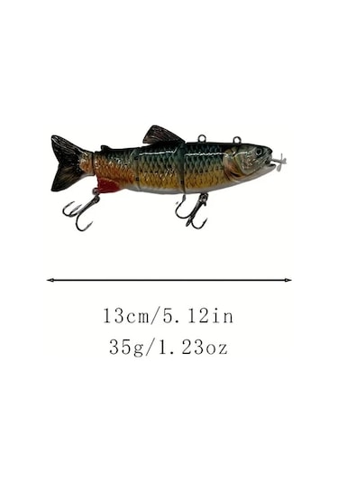 Fochsia Şarj Edilebilir Led Işıklı Robot Yapay Yem Gümüş Renk 4 Kademeli Yüzme Şekilli Elektrikli Sallanır Balık Yemi