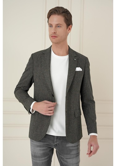 C 692 Slim Fit Haki Spor Ceket Haki