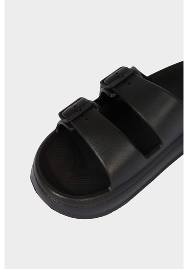 Defacto Erkek Düz Taban Çift Bantlı Eva Terlik D4645ax25hsbk23 Siyah Defacto Erkek Düz Taban Çift Bantlı Eva Terlik D4645ax25hsbk23 Siyah