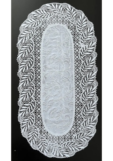 Best Price 34 Beyaz Oval Masa Örtüsü 277990545 Beyaz