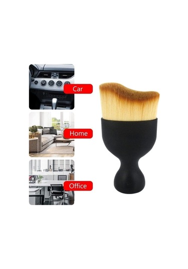 2x Araba İç Mekanı İçin Yumuşak Fırça, Bilgisayar Temizliği, Detay Fırçası, Siyah Siyah Temizleme
