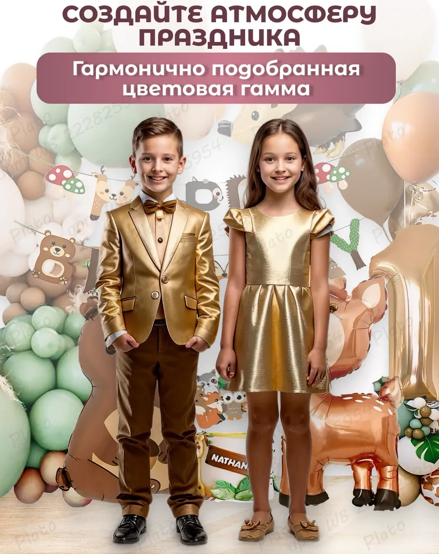 Plato Balon Seti, 3 Yaş Fotoğraf Çekim Alanı İçin 414742468 Kahverengi