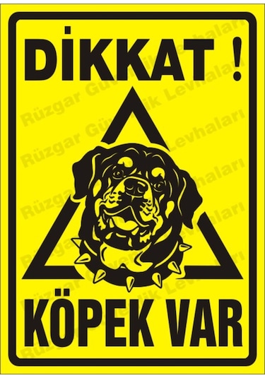 Dikkat Köpek Var Uyarı Levhası (300725844)