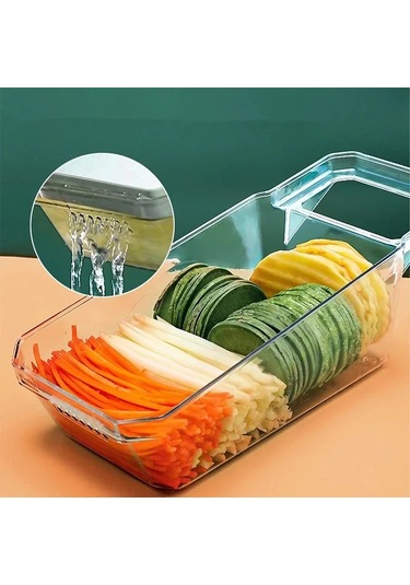 Myinkai Popüler 6'sı 1 Arada Sebze Dilimleyici Mandoline: Açık Yeşil