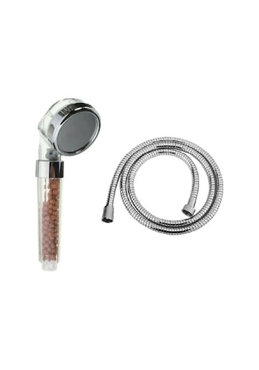 Su Tasarruflu Arıtmalı Kokulu Duş Başlığı 150 Cm Duş Hortumu Krom