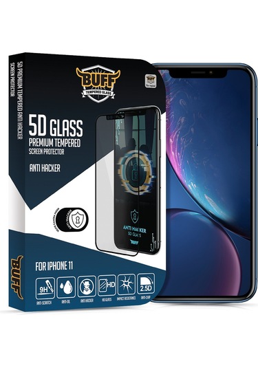 Buff İphone 11 5D Glass Anti Hacker Ekran Koruyucu