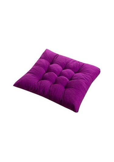 Novahub Ev İçin Sandalye Minderi Düz Renk Anti Patinaj Aşınmaya Dayanıklı Nefes Alabilir Kaymaz Yastık Mor Mor