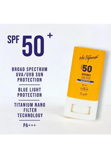 Eda Taşpınar Invisible Yüz Güneş Korucu Stick SPF50+ 20 G
