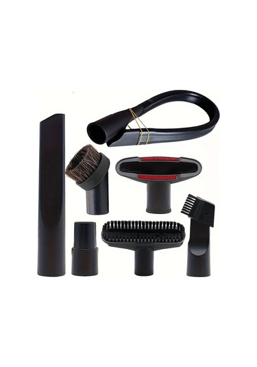 Fochsia 7pcs 32mm Ve 35mm Standart Hortum İçin Universal Vakum Aparatları Seti Yer Fırçası Döşeme Nozulu