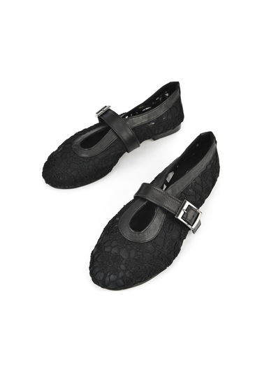 Ziya, Kadın Hakiki Deri Babet 1531054z2971 Siyah 1531054z2971 000 Siyah