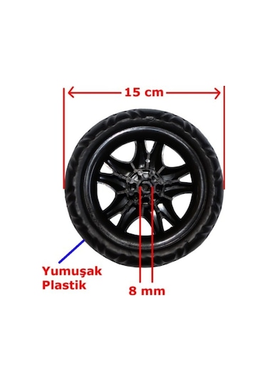 Tak Çıkar Pazar Araba Teker Geçmeli Bebek Arabası Tekerleği