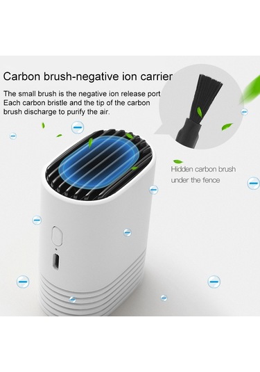 He-k001 Asılı Boyun Negatif Usb Şarj Edilebilir İyon Hava Temizleme Cihazı Taşınabilir Ev Formaldehit Giderme Taşınabilir Arıtma Siyah