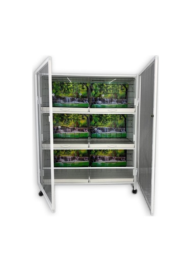 İstanbul Kafes Model M06-50t Pvc Kuş Dolabı