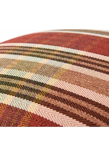 Just Home Triport Puf - Ekose Renkli