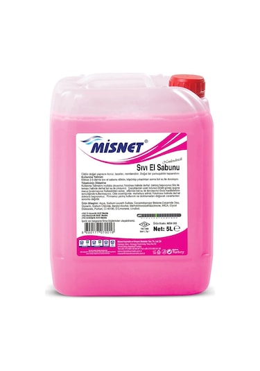 Misnet Sedefli Sıvı El Sabunu Pembe 5 L