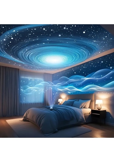 Honeybeeshop Uzaktan Kumandali Yildizli Gece İsigi Projektoru Siyah 7 Renk Ayarlanabilir Usb Guc Kaynagi Yatak Odasi Ve Oturma Odasi Dekorasyonu İcin Gokyuzu Temali Aydinlatma 1 Bilgisayar Siyah