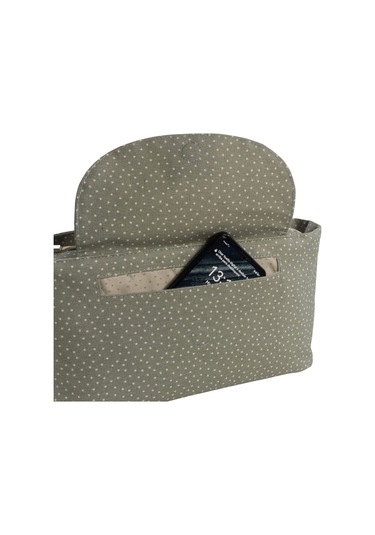 Walking Mum Poppy Bebek Arabası Puantiyeli Organizer Çanta Moss Yeşil