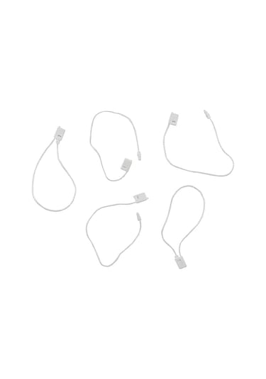 1000 Adet Beyaz Plastik Kilitli Etiket İpi