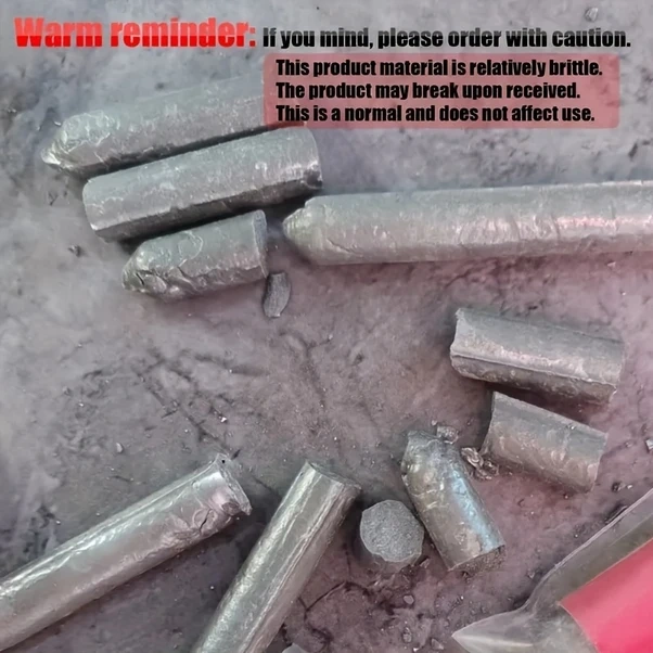 Xuweiwei Silvery A Düşük Sıcaklık Kaynak Çubuğu Alüminyum Çelik Bakır Tamir Çok Amaçlı Ev Kullanımı