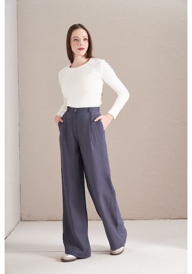 Palazzo Pantolon İndigo İndigo