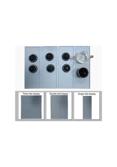 Büyük Silikon Drenaj Mat Güvenli Mutfak Yastık Pedi Yükseltilmiş Kenarlı Drenaj Mat Düzenli Tezgah Üstü