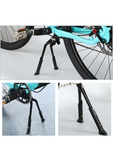 Pazly İki Ayaklı Bisiklet Standı, Ayarlanabilir, Basit Kurulum, Evrensel, Kaymaz Bipod, Dağ Bisikleti Ayak Dayama Yeri, Siyah Siyah