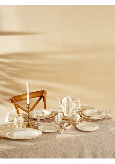 Sl Home 2 Adet Servis Tabağı Seti, Çap 27,5 Cm, Porselen 304763365 Beyaz