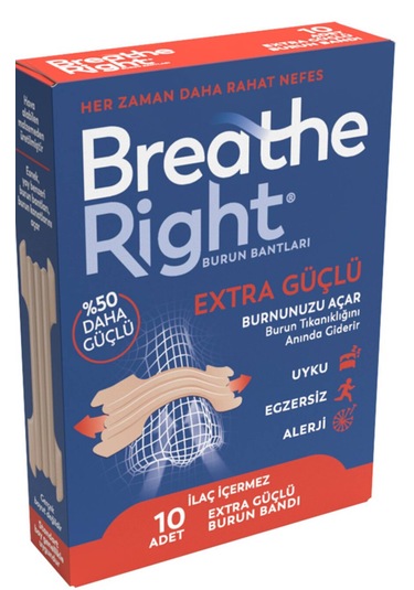 Breathe Right Burun Bandı Extra Standart Boy 10 Lu, 6 Kutu