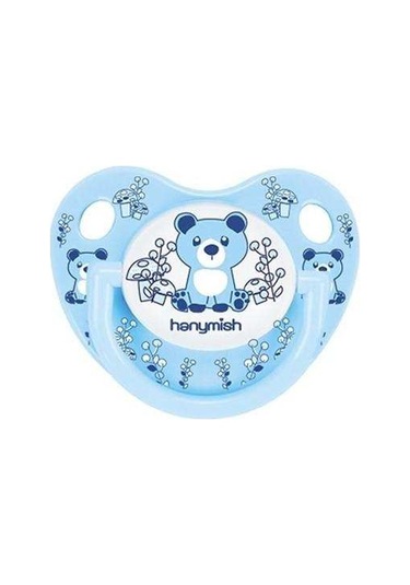 HANYMİSH TİNY SİLİKON DAMAKLI EMZİK NO:3 18  AY - MAVİ Mavi