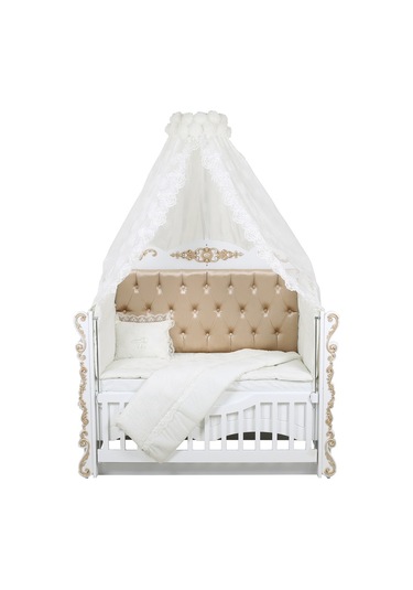 Setaymobilya Beşik, Payitaht Mdf Sallanan Beşik + Uyku Seti - Setay