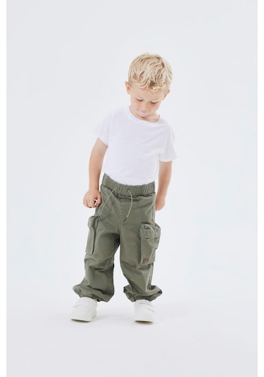 Name It Nmmben R Parachute Pant Yeşil Erkek Çocuk Pantolon Yeşil