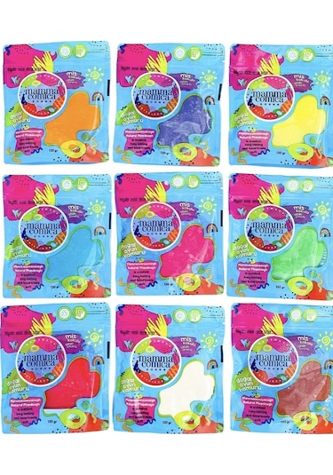 Mammacomica Dough 9'lu Doğal Oyun Hamuru - Refill Paket 9x130gr