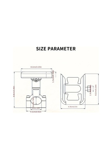 Xuweiwei Siyah Motosiklet Bisiklet Telefon Tutucu 360 Derece Ayarlanabilir Titreşmez Metal Aksesuar