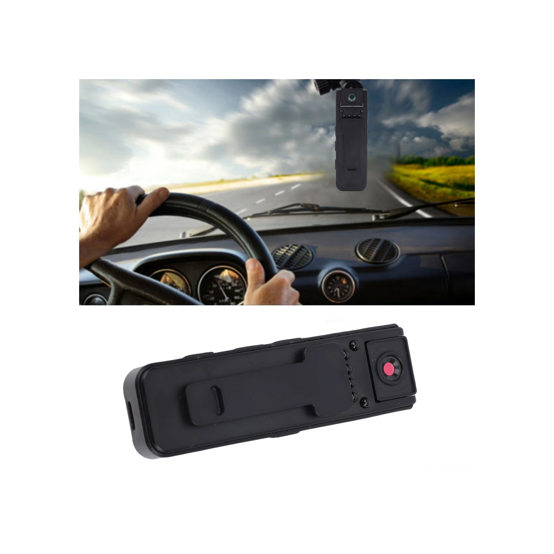 Xiyyadms 1080p Hd Spor Kamera, 180 Döner Lens, Gecelik Görüş, Gürültü Filtresi, Tek Tuşlu Kontrol, Dayanıklı Spor Klembi, Dahili Batarya