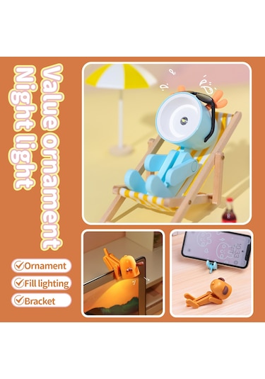 H46769p Karikatür Gece Lambası Çocuk Lambası Mini Köpek Led Pembe Diğer