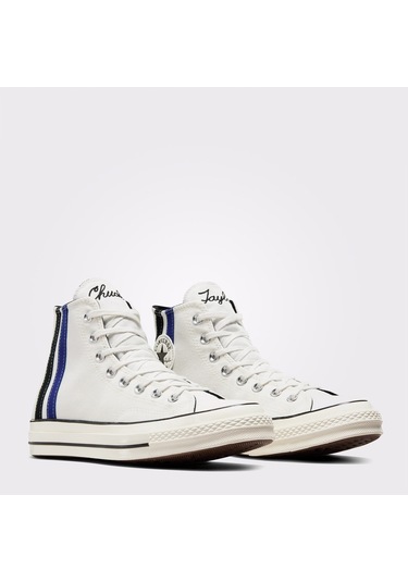 Chuck 70 Archival Stripes Unisex Beyaz Sneaker Beyaz