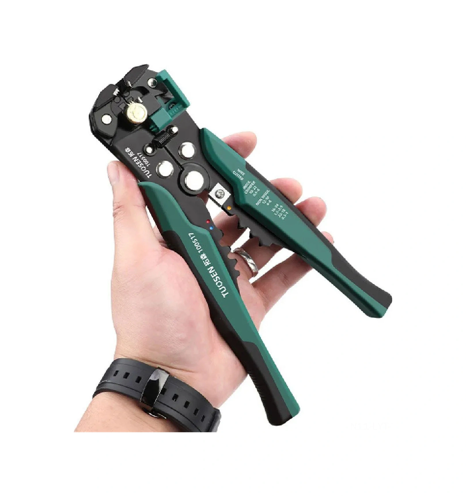 Youtek 0.5-6mm² Otomatik Kablon Ayağı Açıcı - 3'ü 1 Arada Kırıcı, Stripper Ve Presley Elektrikçi Gereci