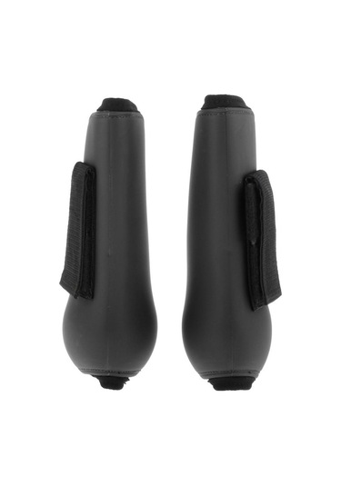 Suntek 2 Pairs At Bacak Boots Hind Ön Bacak Koruyucu Sarar Set Siyah