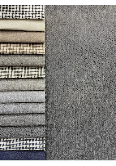 Enesar Home Gri-Siyah Döşemelik Keten Kumaş Premium Dokuma 9955 100 x 140 cm