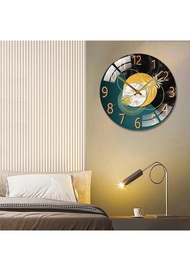 Pazly Yatak Suntek Sessiz Saati Odası Hassas Ev E E Duvar Dekoru 30cm Jm Çok Renkli