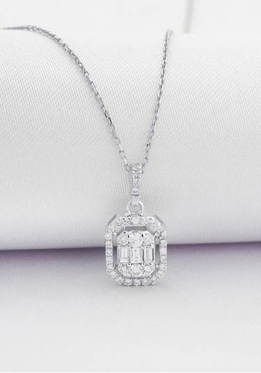 Pırlanta Baget Kolye /0.27ct