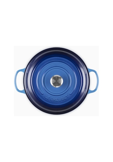 Le Creuset Gourmet Profesyonel Lüks Döküm Tencere Mavi 30 Cm