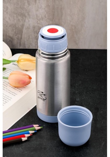 Cooker 0,30 Lt Çelik Çift Katlı Termos Ckr2000 Mavi Mavi