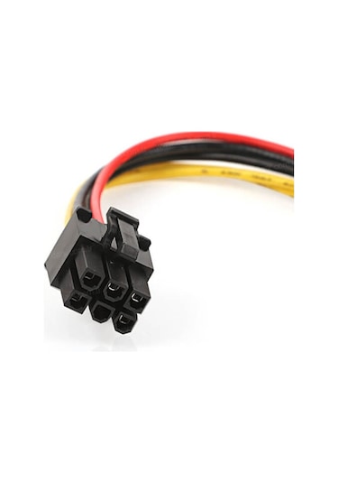 4 Pin Molex To 6 Pin Ekran Kartı Power Güç Kablosu Bakır - 15Cm