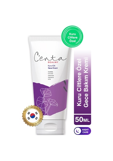 Centa Beauty Kuru Ciltler İçin Gece Kremi 50 ML